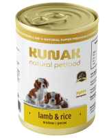 Полнорационное консервированное питание для щенков всех пород (ягненок с рисом)